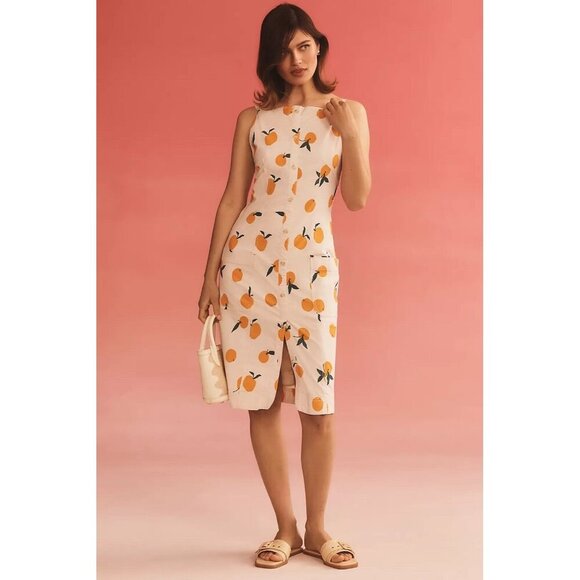 Size S - Anthro The Dylan Mierzwinski Colette Midi Dress by Maeve NWT$188 - Picture 1 of 16